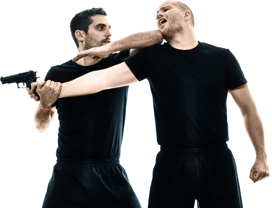 man fighting an attacker